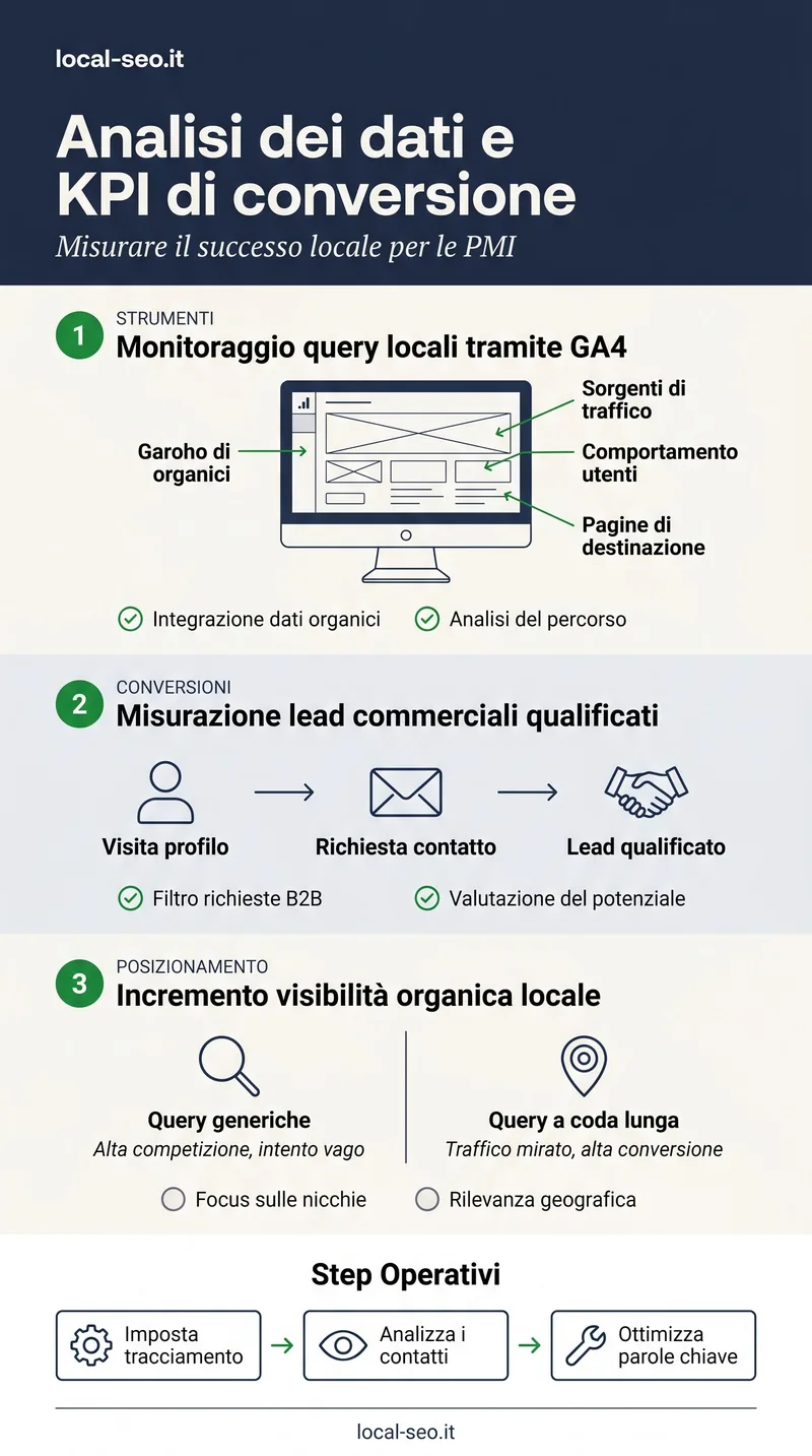 infografica google business profile servizi - Analisi dei dati e KPI di conversione: misurare | local-seo.it