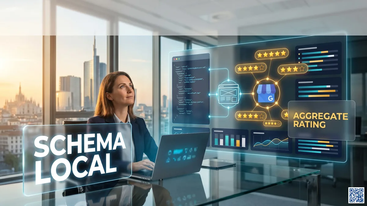 Schema AggregateRating local: guida JSON-LD per allineare la reputazione delle attività locali